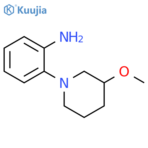 2-(3-methoxypiperidin-1-yl)aniline structure