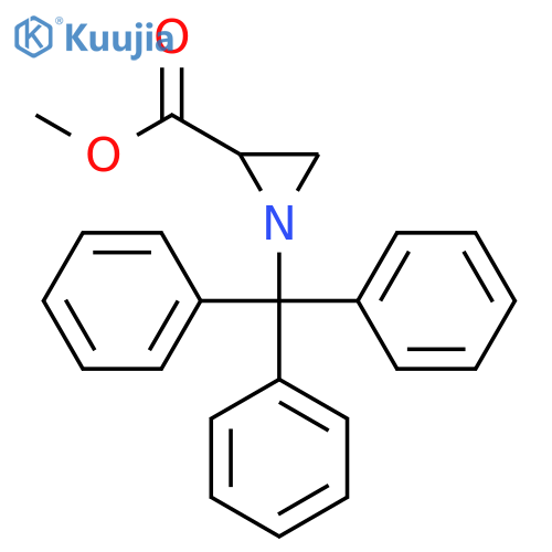 methyl (2R)-1-(triphenylmethyl)aziridine-2-carboxylate structure
