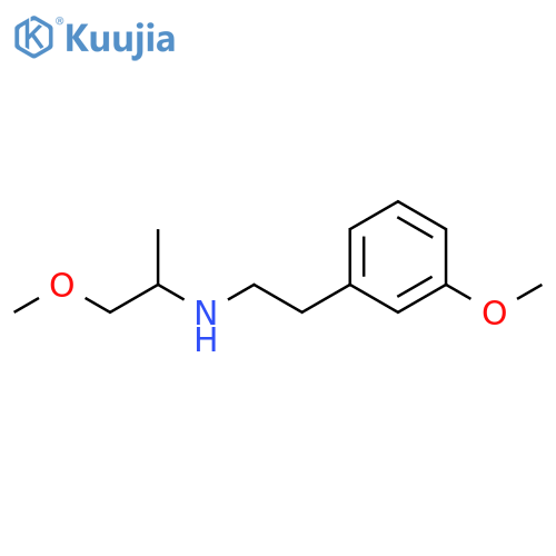 [2-(3-methoxyphenyl)ethyl](1-methoxypropan-2-yl)amine structure
