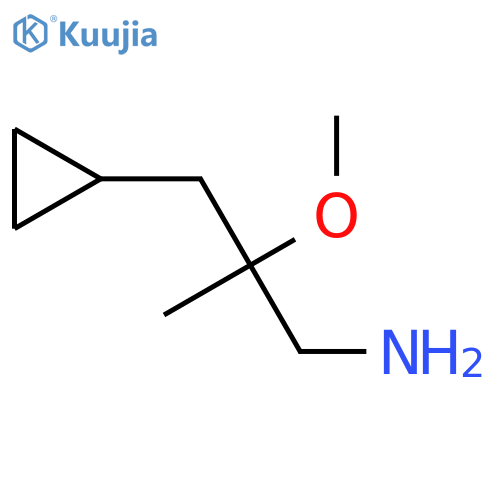 2-(Cyclopropylmethyl)-2-methoxypropan-1-amine structure