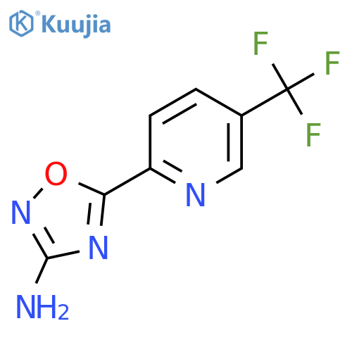 5-(5-(Trifluoromethyl)pyridin-2-yl)-1,2,4-oxadiazol-3-amine structure