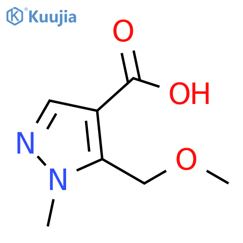 5-(methoxymethyl)-1-methyl-1H-pyrazole-4-carboxylic acid structure