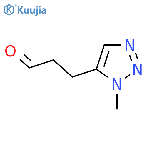 3-(1-methyl-1H-1,2,3-triazol-5-yl)propanal structure