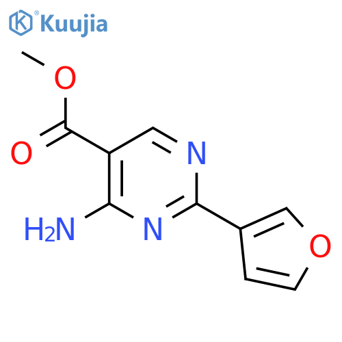 methyl 4-amino-2-(furan-3-yl)pyrimidine-5-carboxylate structure