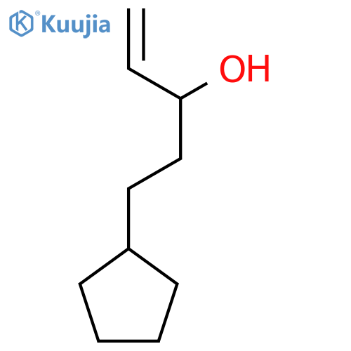 5-cyclopentylpent-1-en-3-ol structure