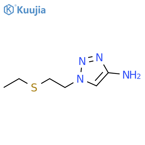 1H-1,2,3-Triazol-4-amine, 1-[2-(ethylthio)ethyl]- structure