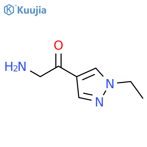 2-amino-1-(1-ethyl-1H-pyrazol-4-yl)ethan-1-one structure