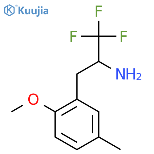 1,1,1-trifluoro-3-(2-methoxy-5-methylphenyl)propan-2-amine structure