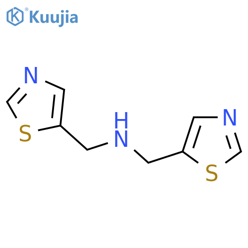 Bis[(1,3-thiazol-5-yl)methyl]amine structure