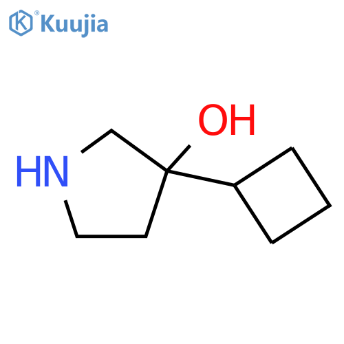 3-cyclobutylpyrrolidin-3-ol structure