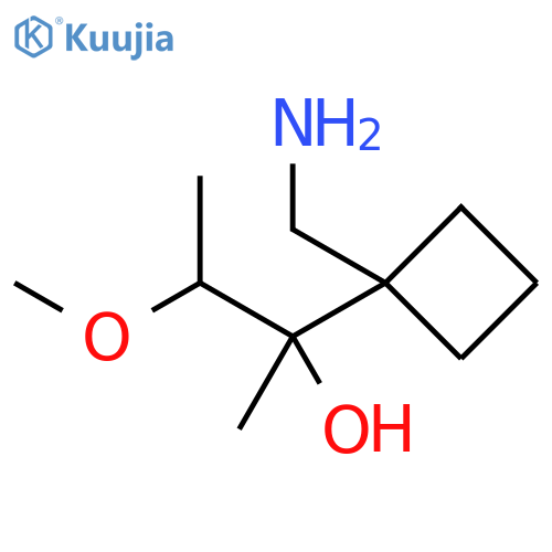 Cyclobutanemethanol, 1-(aminomethyl)-α-(1-methoxyethyl)-α-methyl- structure