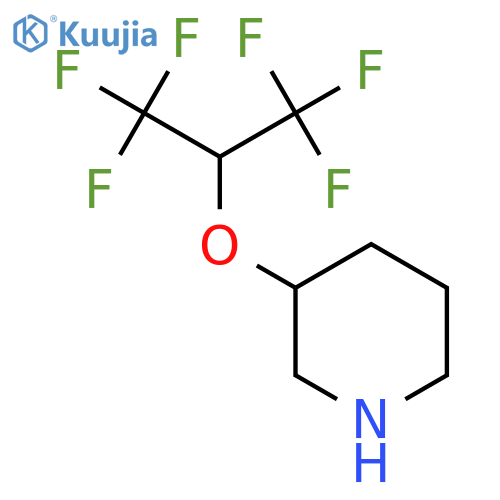 3-(1,1,1,3,3,3-hexafluoropropan-2-yl)oxypiperidine structure