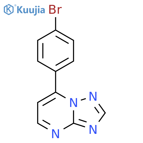 7-(4-BROMOPHENYL)[1,2,4]TRIAZOLO[1,5-A]PYRIMIDINE structure
