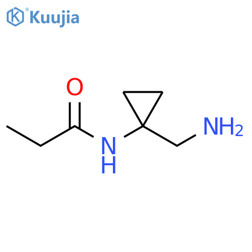 Propanamide, N-[1-(aminomethyl)cyclopropyl]- structure