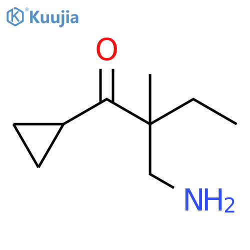 1-Butanone, 2-(aminomethyl)-1-cyclopropyl-2-methyl- structure