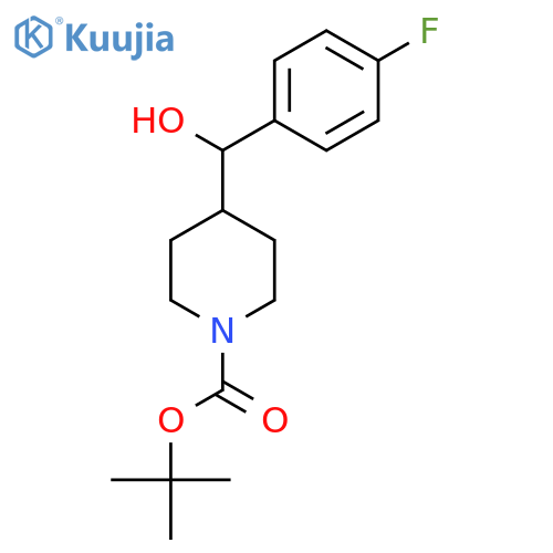 Tert-Butyl 4-((4-Fluorophenyl)(Hydroxy)Methyl)Piperidine-1-Carboxylate structure