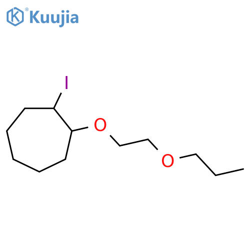 1-iodo-2-(2-propoxyethoxy)cycloheptane structure