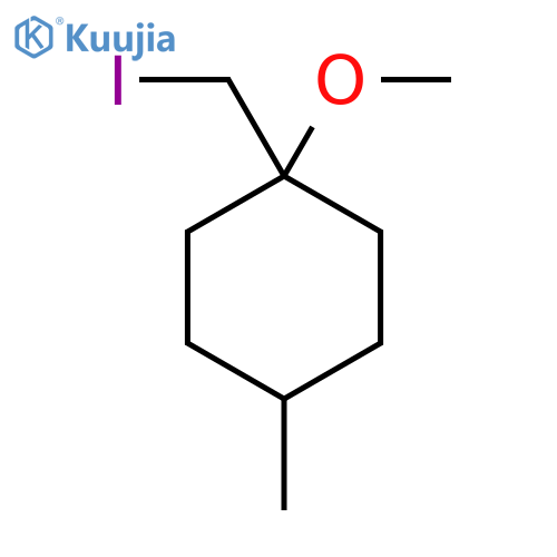 1-(Iodomethyl)-1-methoxy-4-methylcyclohexane structure