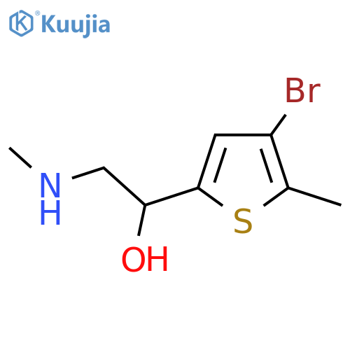 1-(4-bromo-5-methylthiophen-2-yl)-2-(methylamino)ethan-1-ol structure