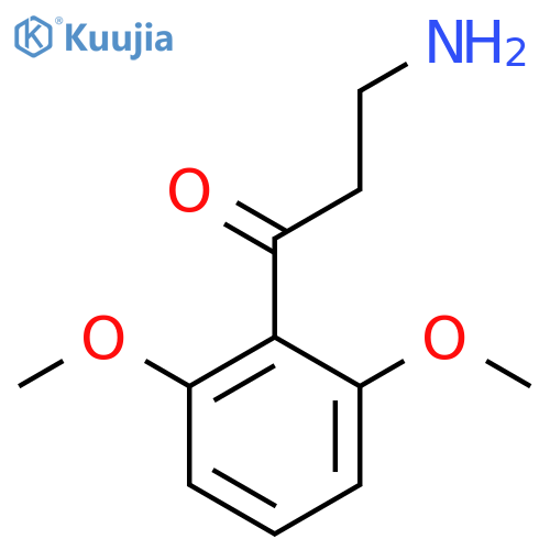 3-amino-1-(2,6-dimethoxyphenyl)propan-1-one structure