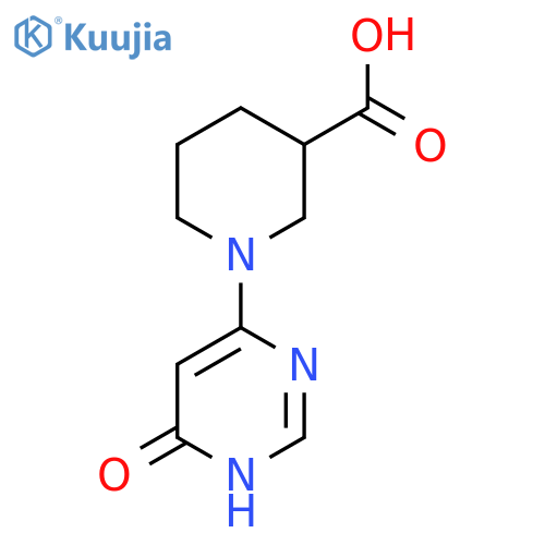 1-(6-Oxo-1H-pyrimidin-4-YL)piperidine-3-carboxylic acid structure