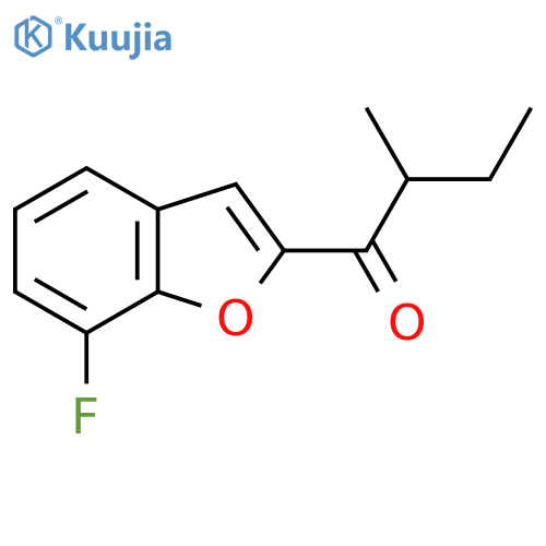 1-(7-Fluoro-1-benzofuran-2-yl)-2-methylbutan-1-one structure