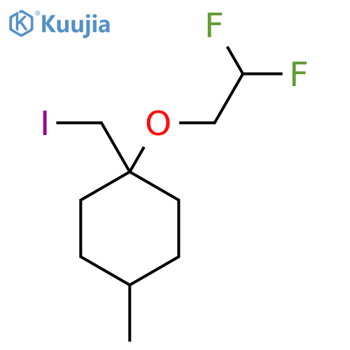 1-(2,2-difluoroethoxy)-1-(iodomethyl)-4-methylcyclohexane structure