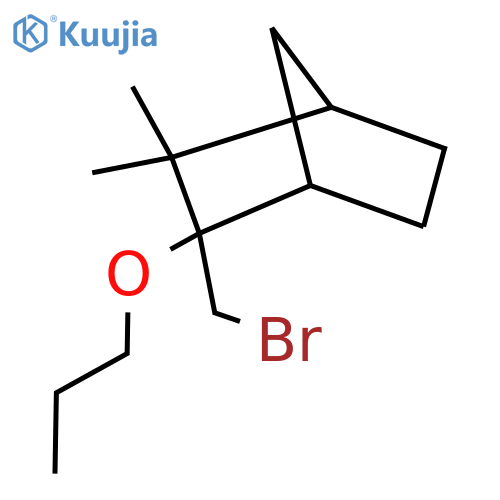 2-(bromomethyl)-3,3-dimethyl-2-propoxybicyclo2.2.1heptane structure
