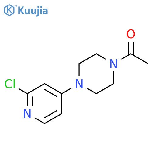 1-(4-(2-chloropyridin-4-yl)piperazin-1-yl)ethan-1-one structure