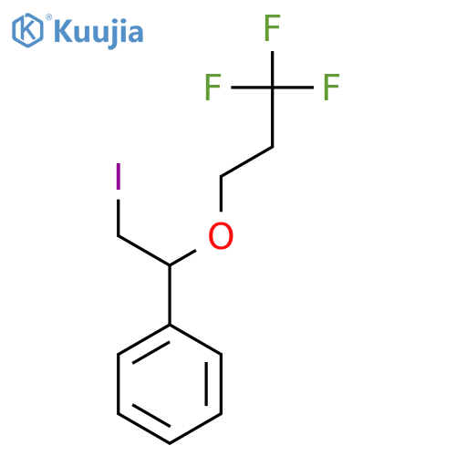 2-iodo-1-(3,3,3-trifluoropropoxy)ethylbenzene structure