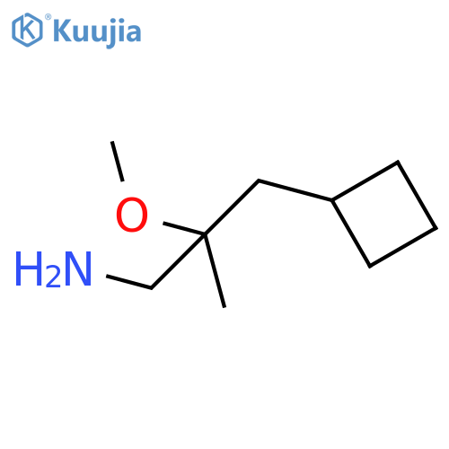 2-(Cyclobutylmethyl)-2-methoxypropan-1-amine structure