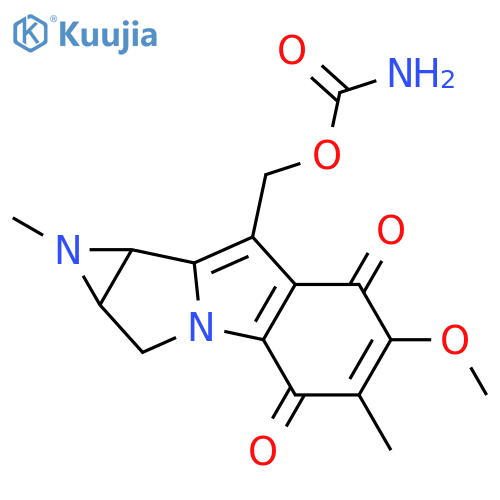 Azirino[2',3':3,4]pyrrolo[1,2-a]indole-4,7-dione,8-[[(aminocarbonyl)oxy]methyl]-1,1a,2,8b-tetrahydro-6-methoxy-1,5-dimethyl-,(1aS,8bS)- structure