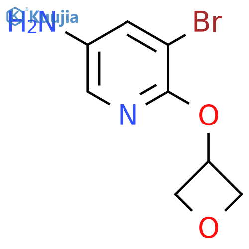 5-Bromo-6-(oxetan-3-yloxy)pyridin-3-amine structure