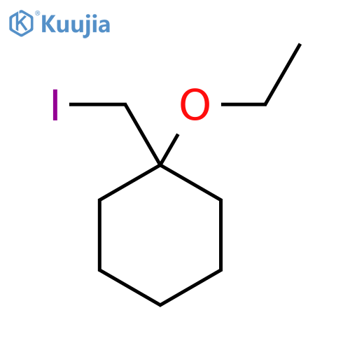 1-Ethoxy-1-(iodomethyl)cyclohexane structure