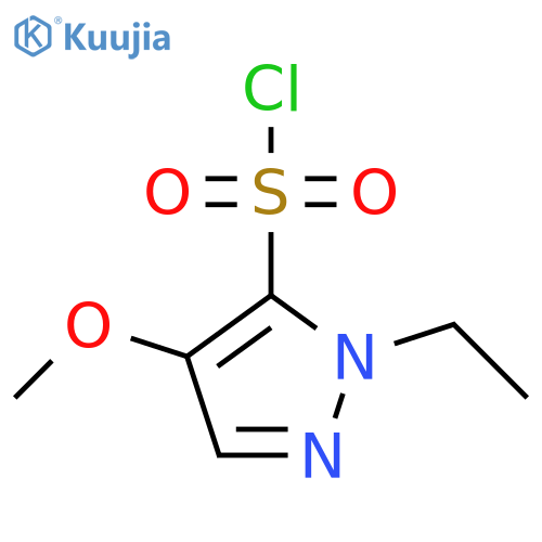 1-ethyl-4-methoxy-1H-pyrazole-5-sulfonyl chloride structure
