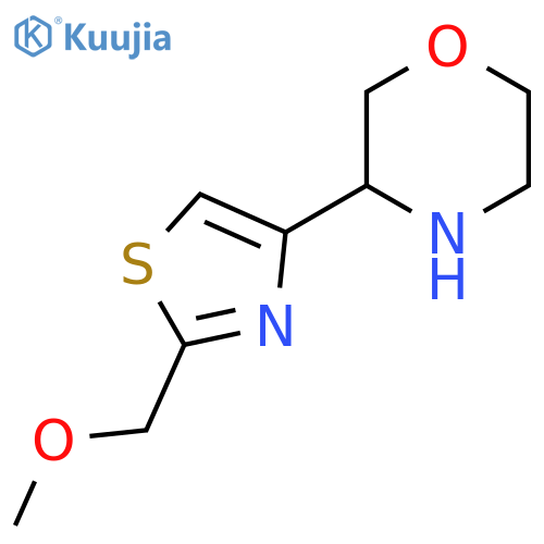 3-[2-(Methoxymethyl)-1,3-thiazol-4-yl]morpholine structure