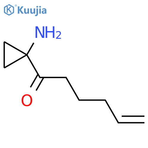 1-(1-Aminocyclopropyl)hex-5-en-1-one structure