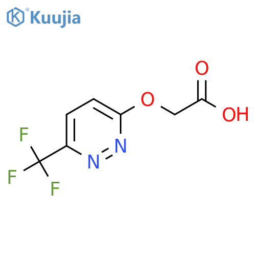 2-((6-(Trifluoromethyl)pyridazin-3-yl)oxy)acetic acid structure