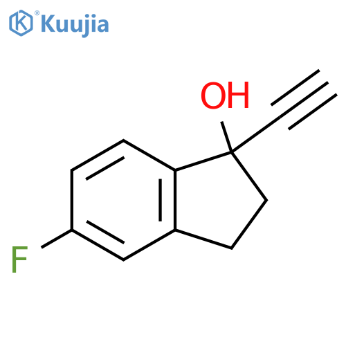 1-Ethynyl-5-fluoro-2,3-dihydro-1h-inden-1-ol structure