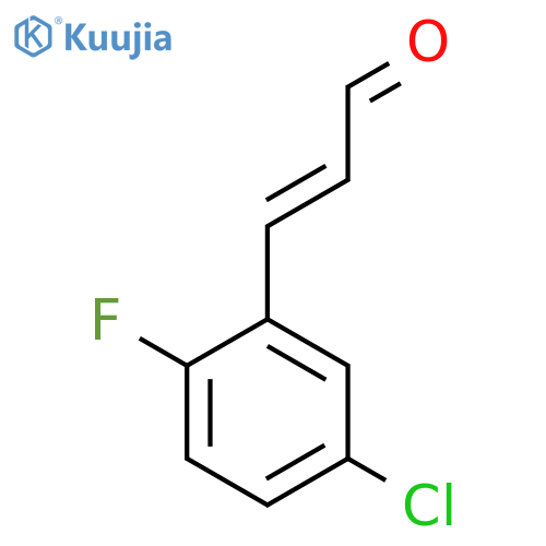 3-(5-chloro-2-fluorophenyl)prop-2-enal structure