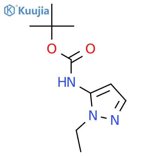 Carbamic acid,(1-ethyl-1H-pyrazol-5-yl)-, 1,1-dimethylethyl ester (9CI) structure