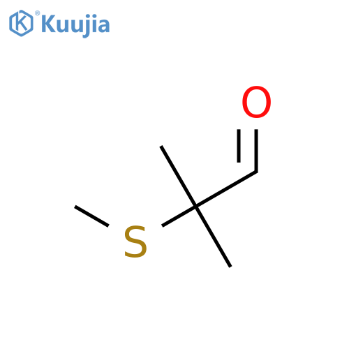2-methyl-2-(methylsulfanyl)propanal structure