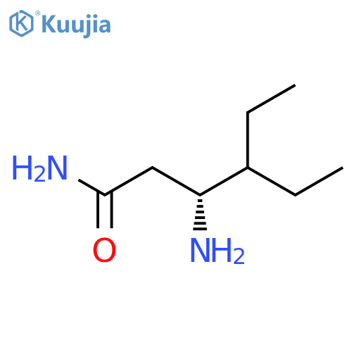 (3R)-3-amino-4-ethylhexanamide structure
