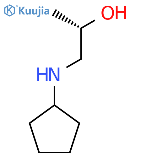 (2S)-1-(cyclopentylamino)propan-2-ol structure