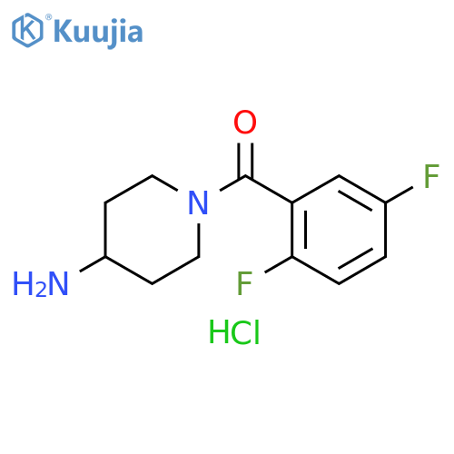 (4-aminopiperidin-1-yl)-(2,5-difluorophenyl)methanone structure