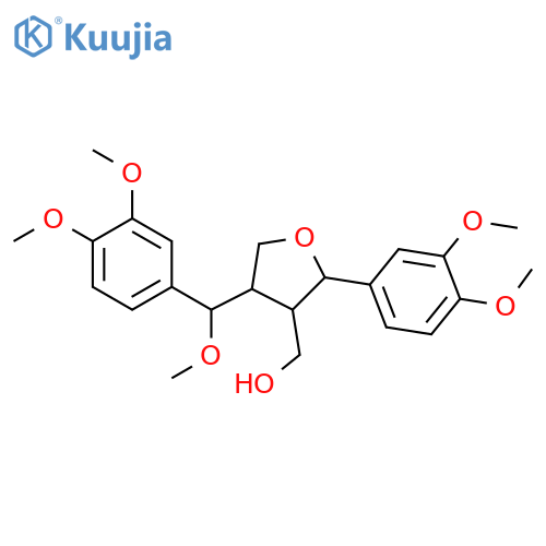 3-Furanmethanol,2-(3,4-dimethoxyphenyl)-4-[(3,4-dimethoxyphenyl)methoxymethyl]tetrahydro- (9CI) structure