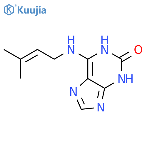 2H-Purin-2-one,1,3-dihydro-6-[(3-methyl-2-buten-1-yl)amino]- structure