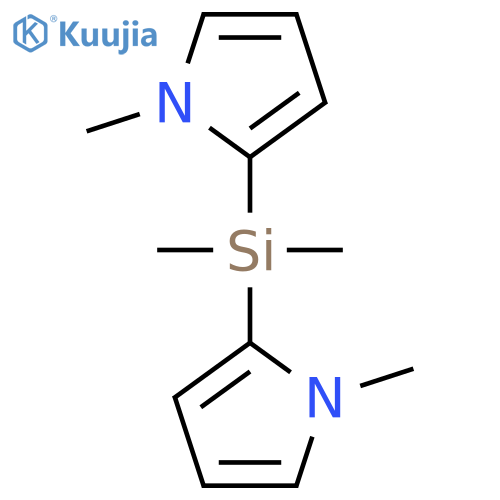 1H-Pyrrole, 2,2'-(dimethylsilylene)bis[1-methyl- structure