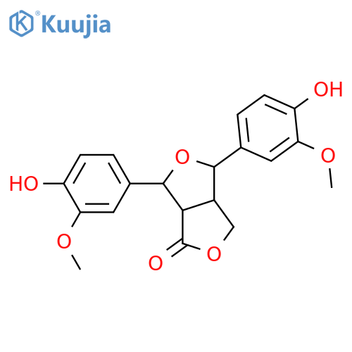 7,7'-Epoxy-3,3',4,4'-tetrahydroxy-8,8'-lignan-9,9'-olide; (7ξ,7'ξ,8ξ,8'ξ)-form, 3,3'-Di-Me ether structure