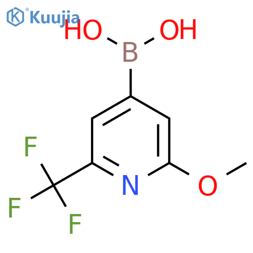 2-Methoxy-6-(trifluoromethyl)pyridine-4-boronic acid structure